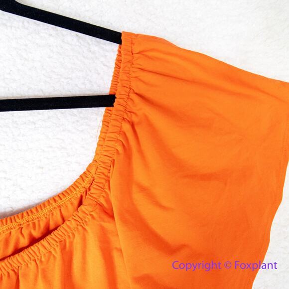 New! Eloquii‎ off the shoulder ruffle crop top, women plus size 26 - Picture 7 of 13